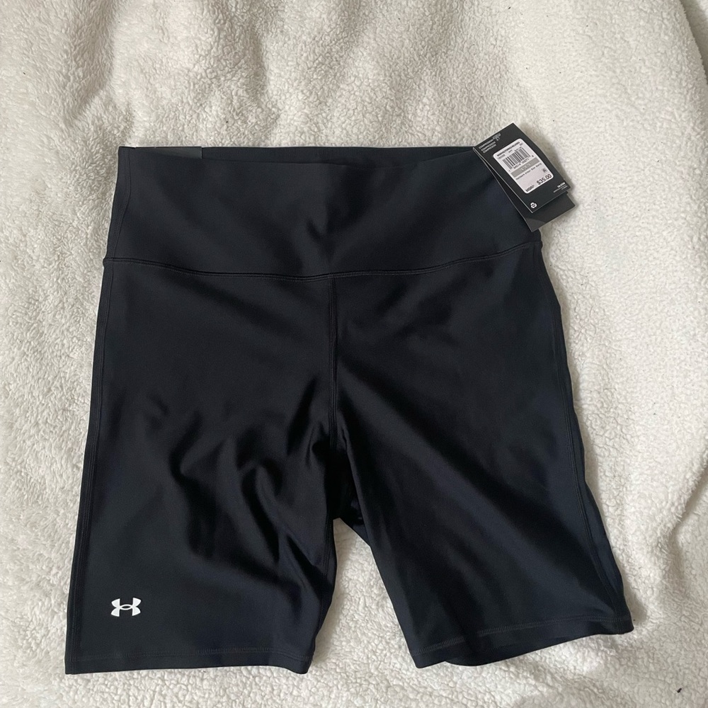 Under Armour high rise biker shorts, 1X